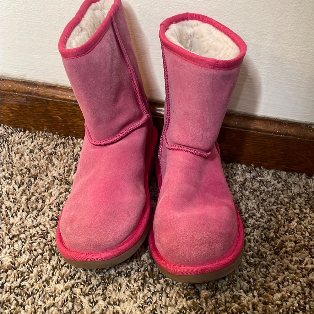 Koolaburra Pink Cozy Suede Boots